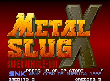 Metal Slug X - Super Vehicle-001 screen shot title